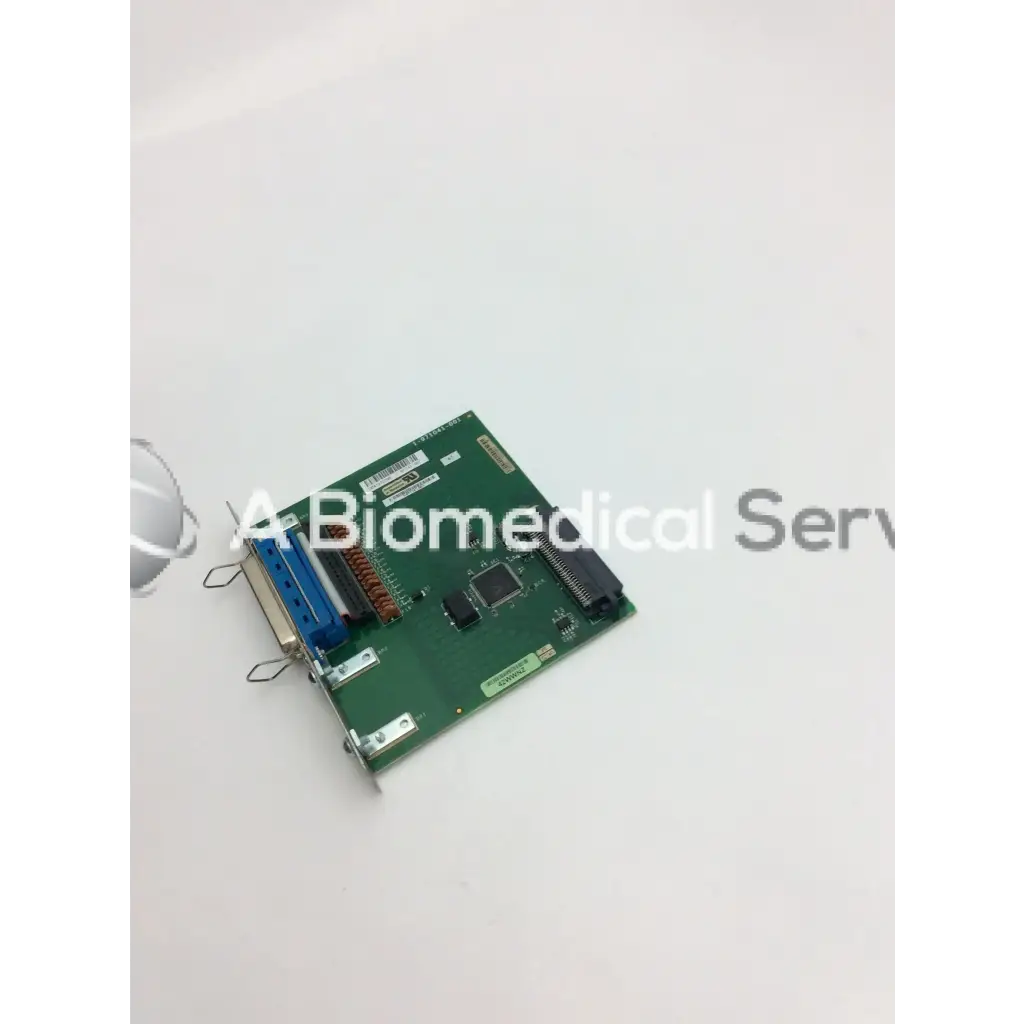 Intermec 1-971041-001 green parallel port i/o board with blue and black connectors bbcf1-5 electronic components