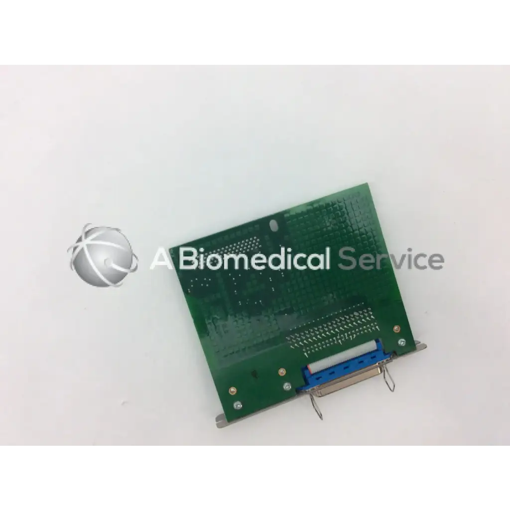 Intermec 1-971041-001 parallel port i/o board with green circuit board, blue connector, and silver screws bbcf1-5