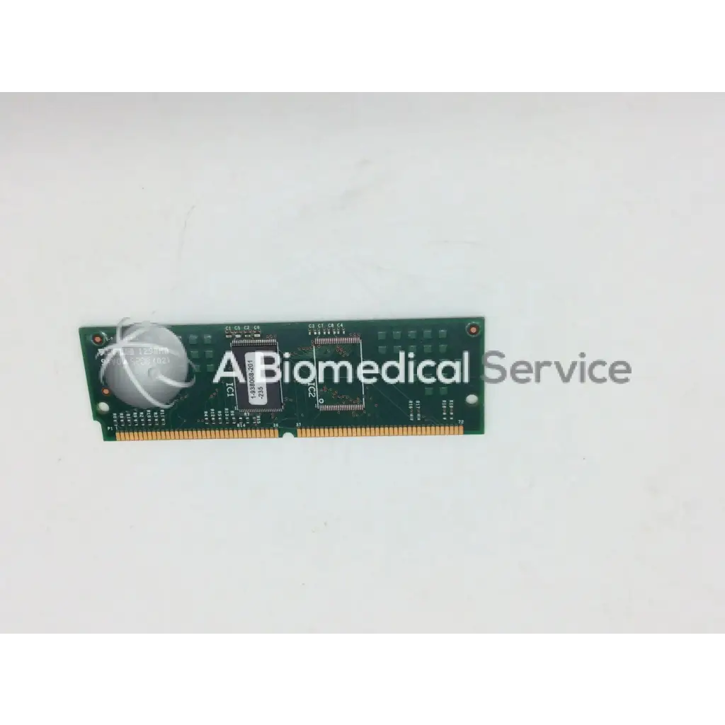 Green circuit board memory module with gold contacts and silver sphere for intermec pm4i 4mb flash label printer
