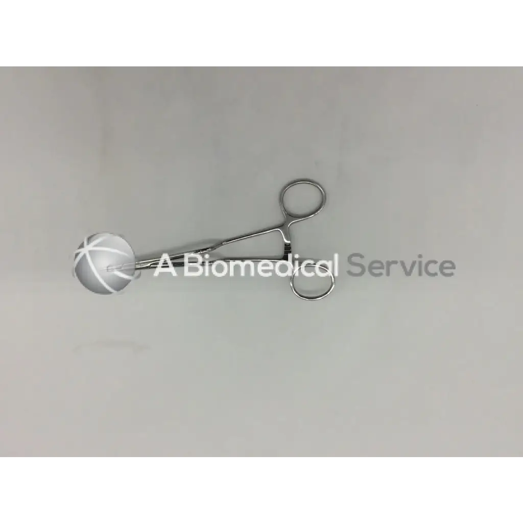 Silver jarit 120-215 bayonet needle holder with spherical white and gray patterned tip for precise needle handling