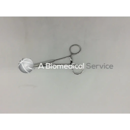 Silver jarit 120-215 bayonet needle holder with spherical white and gray patterned tip for precise needle handling