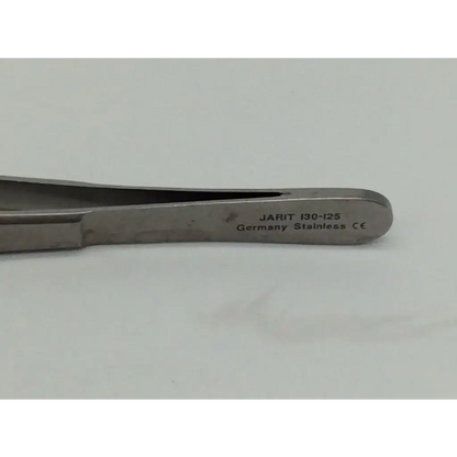 Silver stainless steel jarit 130-125 thumb forceps from germany ideal for precise surgical use with forceps ad5-314 121322sm