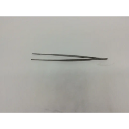 Jarit 130-125 thumb forceps with slender polished silver metal arms and smooth rounded tip for precise grip forceps ad5-314