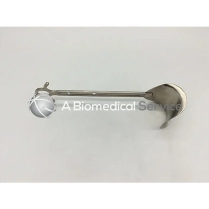 Stainless steel jarit 205-293 balfour center blade otoscope with curved reflective lens and spherical handle