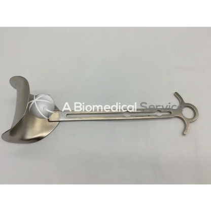 Stainless steel surgical balfour center blade with curved u-shaped blade and ergonomic handle jarit 205-293