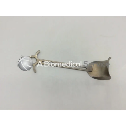 Stainless steel jarit 205-322 balfour center blade surgical retractor with curved blade and spherical handle