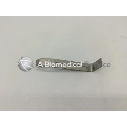 Silver surgical center blade ad5-35 with curved serrated tip and smooth handle jarit 205-544 blade ad5-35 121322sm