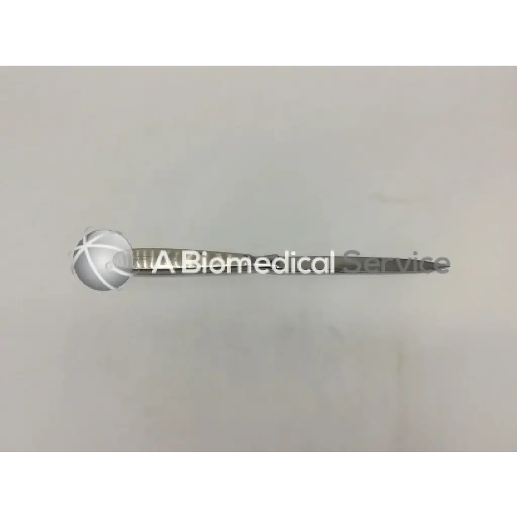 Silver metallic jarit 225-412 amputation knife with spherical head and engraved biomedical service text