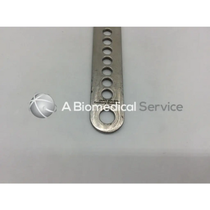 Silver stainless steel jarit 225-503 initial incision retractor with evenly spaced circular holes for precise incision control
