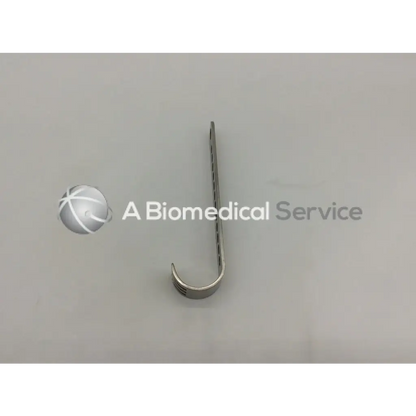 Silver stainless steel jarit 225-503 initial incision retractor with curved hook and notched straight handle for incision use