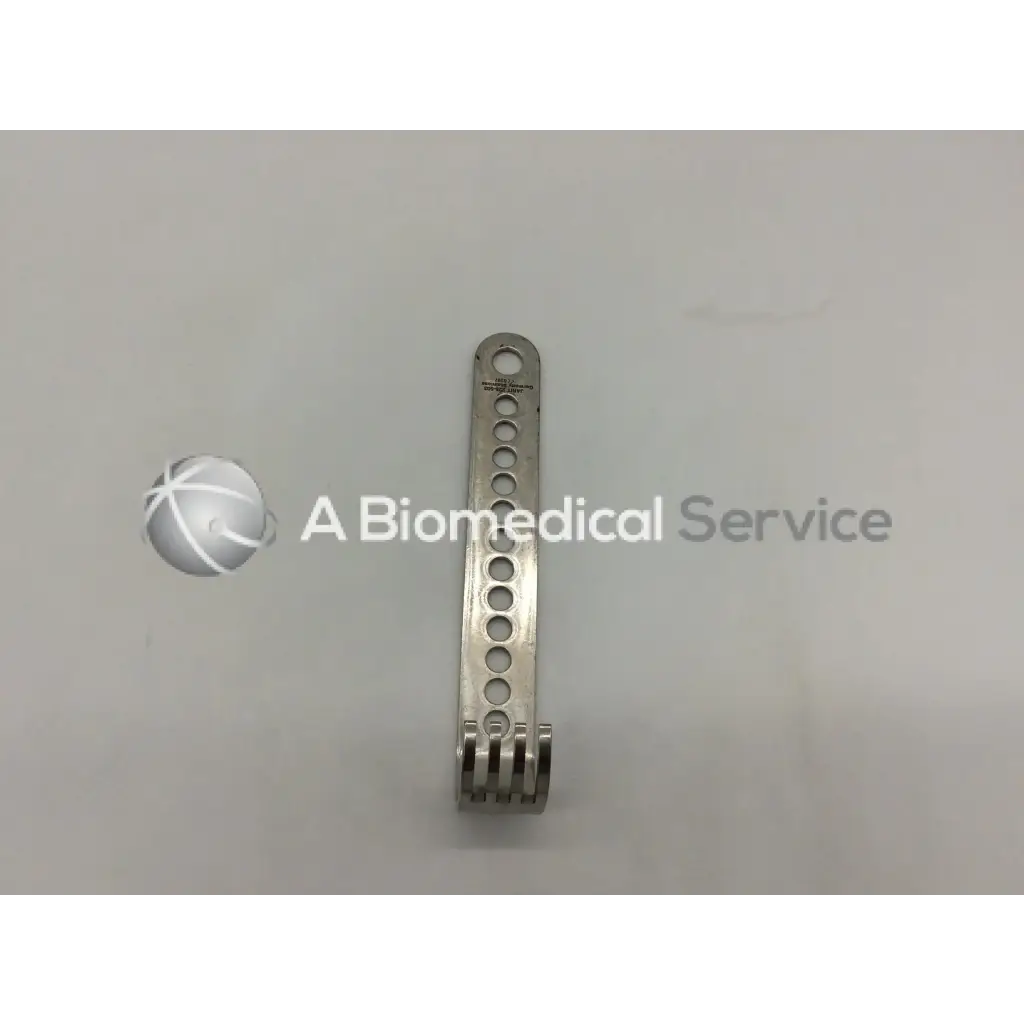 Stainless steel jarit 225-503 initial incision retractor with multiple circular holes and curved end for orthopedic use