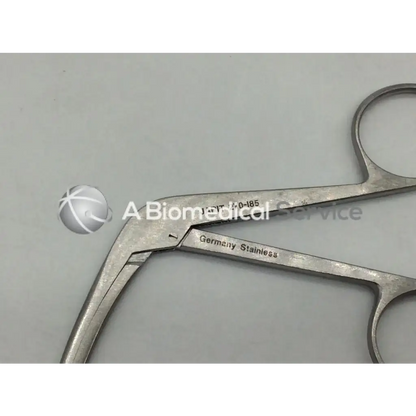 Jarit 270-185 retriever surgical clamp in silver stainless steel with curved design and ad5-70 engraved markings