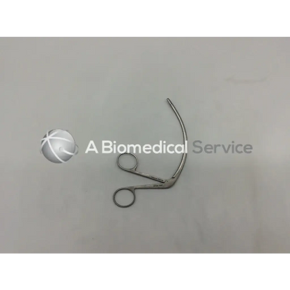 Silver jarit 270-185 retriever ad5-70 surgical instrument with curved slender blade and circular handles