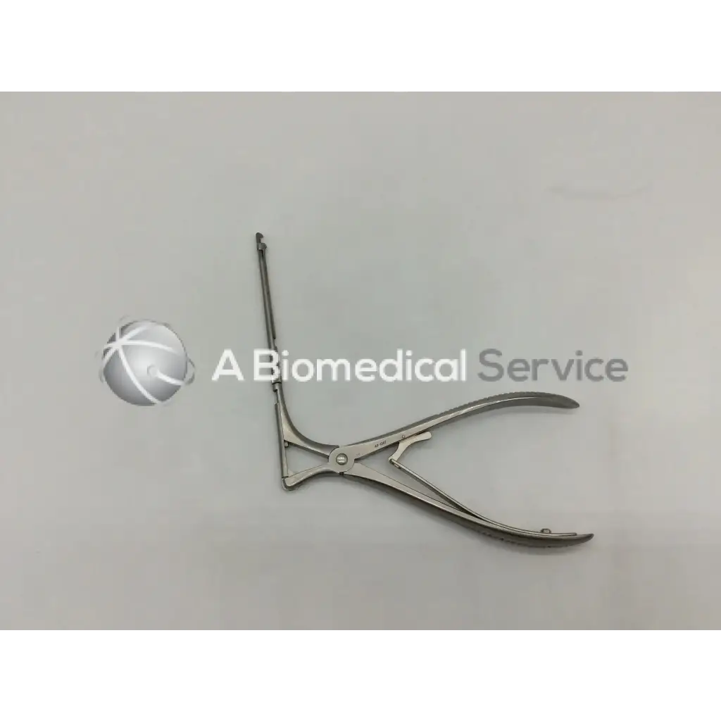 Silver mckenty rotatable punch surgical instrument with curved articulated design and 90 degree angle stainless steel