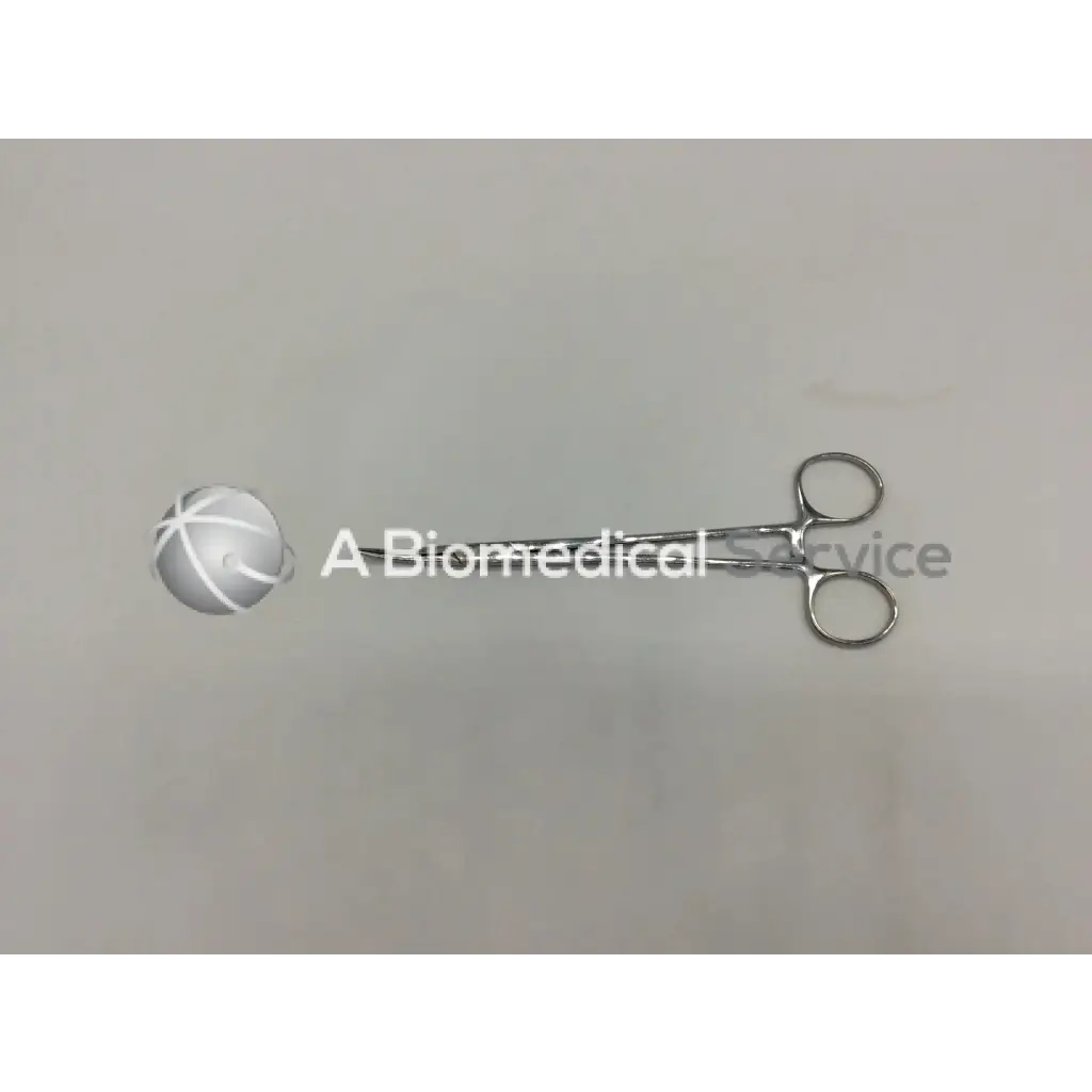 Jarit 450-310 schnidt tonsil forceps half curved closed rings stainless steel with rounded handles and slender shaft