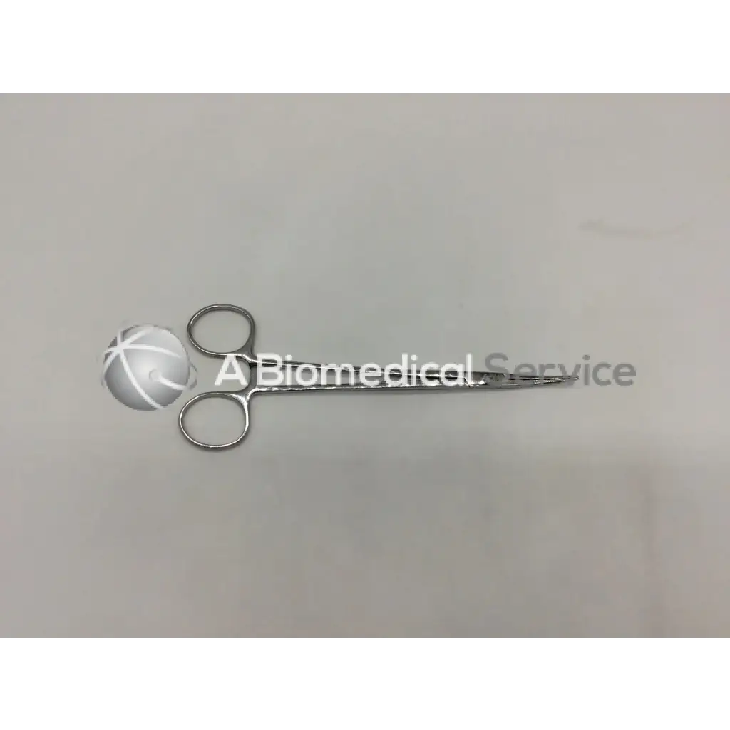 Jarit 450-310 schnidt tonsil forceps half curved closed rings with silver polished metallic finish and rounded handles