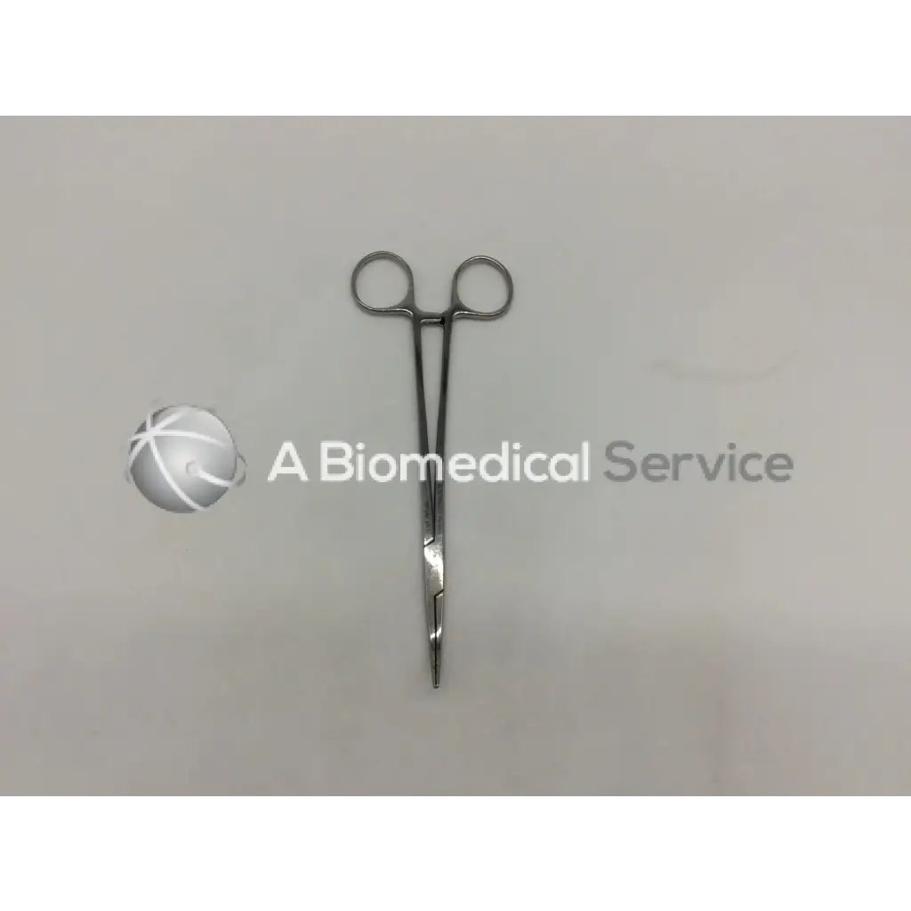 Jarit 450-310 schnidt tonsil forceps stainless steel half curved with closed rings and pointed serrated tips
