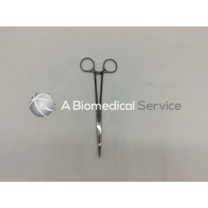 Jarit 450-310 schnidt tonsil forceps stainless steel half curved with closed rings and pointed serrated tips