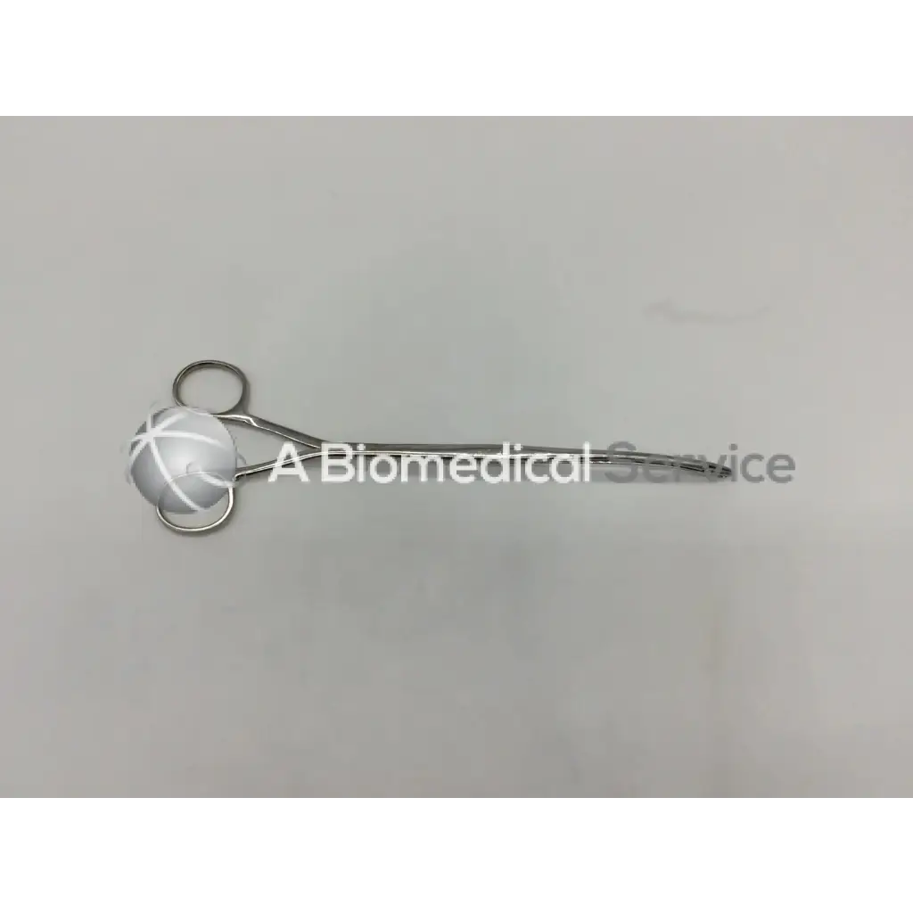 Jarit 475-470 polished silver randall kidney stone forceps with spherical textured head and metal handles 9.5 inches