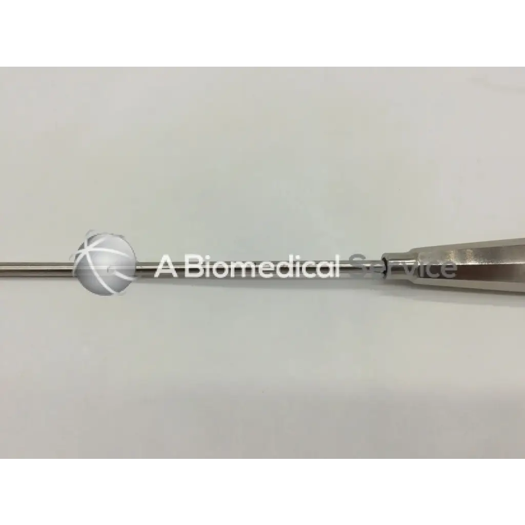 Silver metal jarit 615-210 grasping bipolar forceps with rounded tip and textured handle for precise surgical use