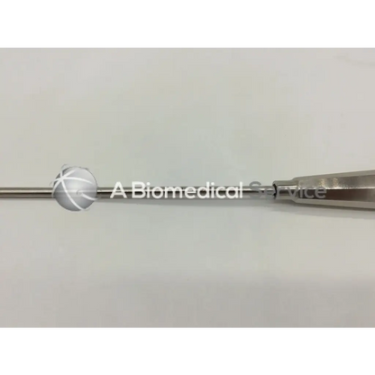 Silver metal jarit 615-210 grasping bipolar forceps with rounded tip and textured handle for precise surgical use