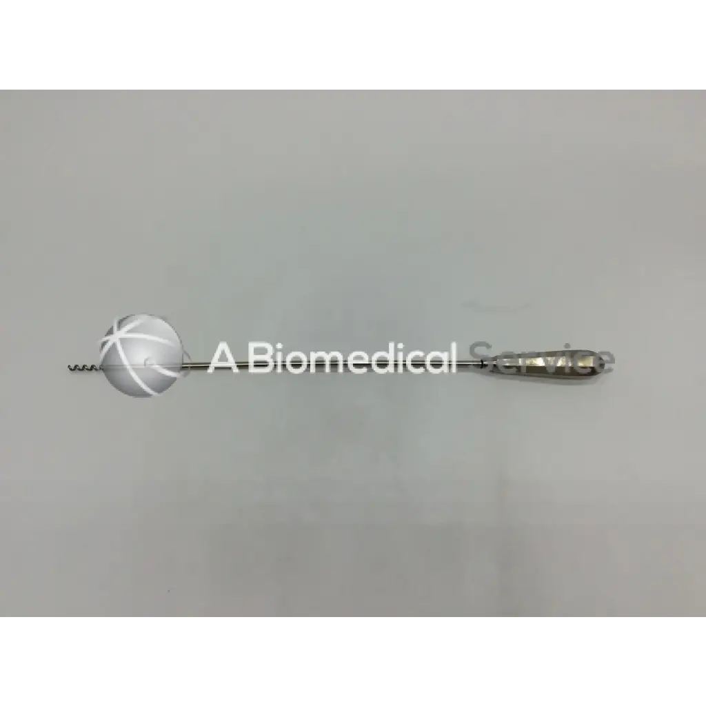 Silver jarit 615-210 grasping bipolar forceps with spherical textured head and tapered handle for precise surgical use