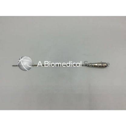 Silver jarit 615-210 grasping bipolar forceps with spherical textured head and tapered handle for precise surgical use