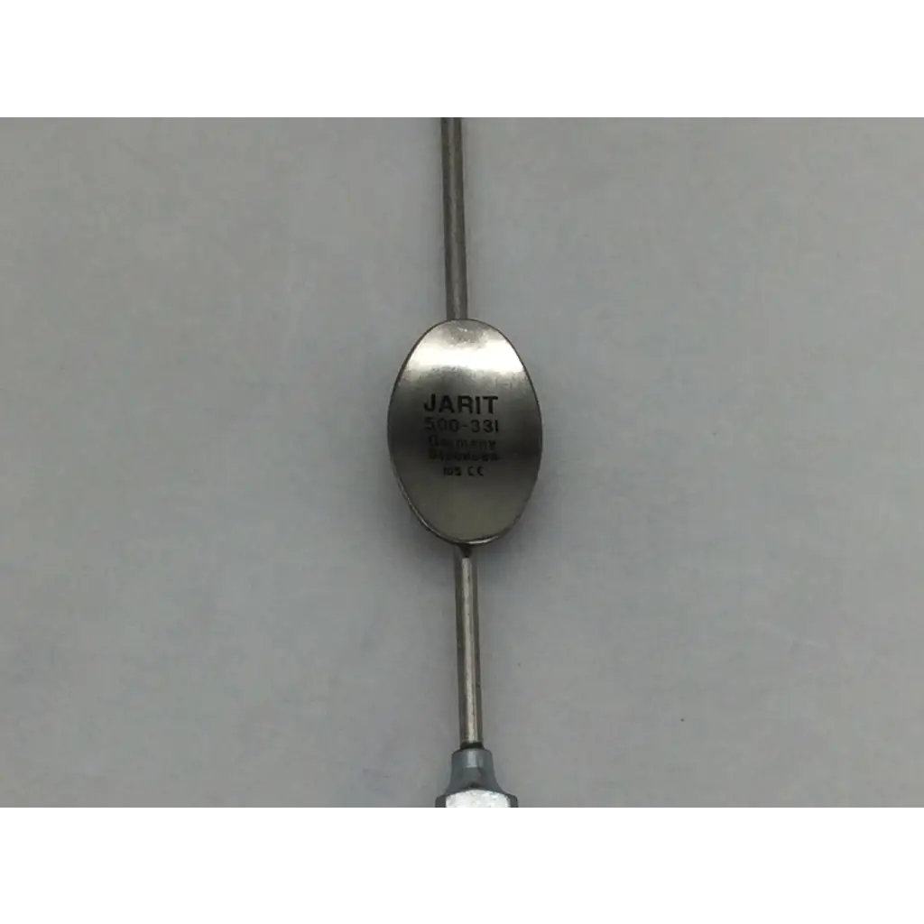Stainless steel jarit surgical novak biopsy suction curette with polished oval head engraved with jarit 300-331 model number