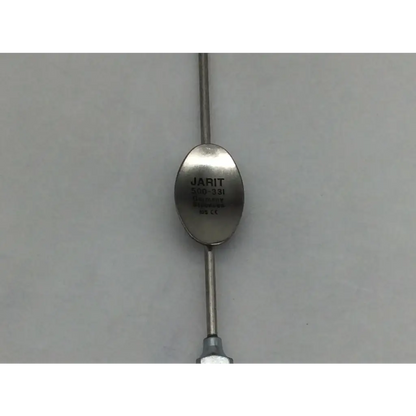 Stainless steel jarit surgical novak biopsy suction curette with polished oval head engraved with jarit 300-331 model number