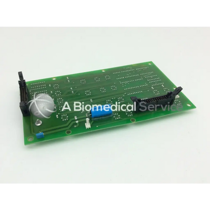 Green rectangular circuit board with black connectors blue capacitor and silver spherical component for jouan 85232554b thermo cl31 centrifuge control board