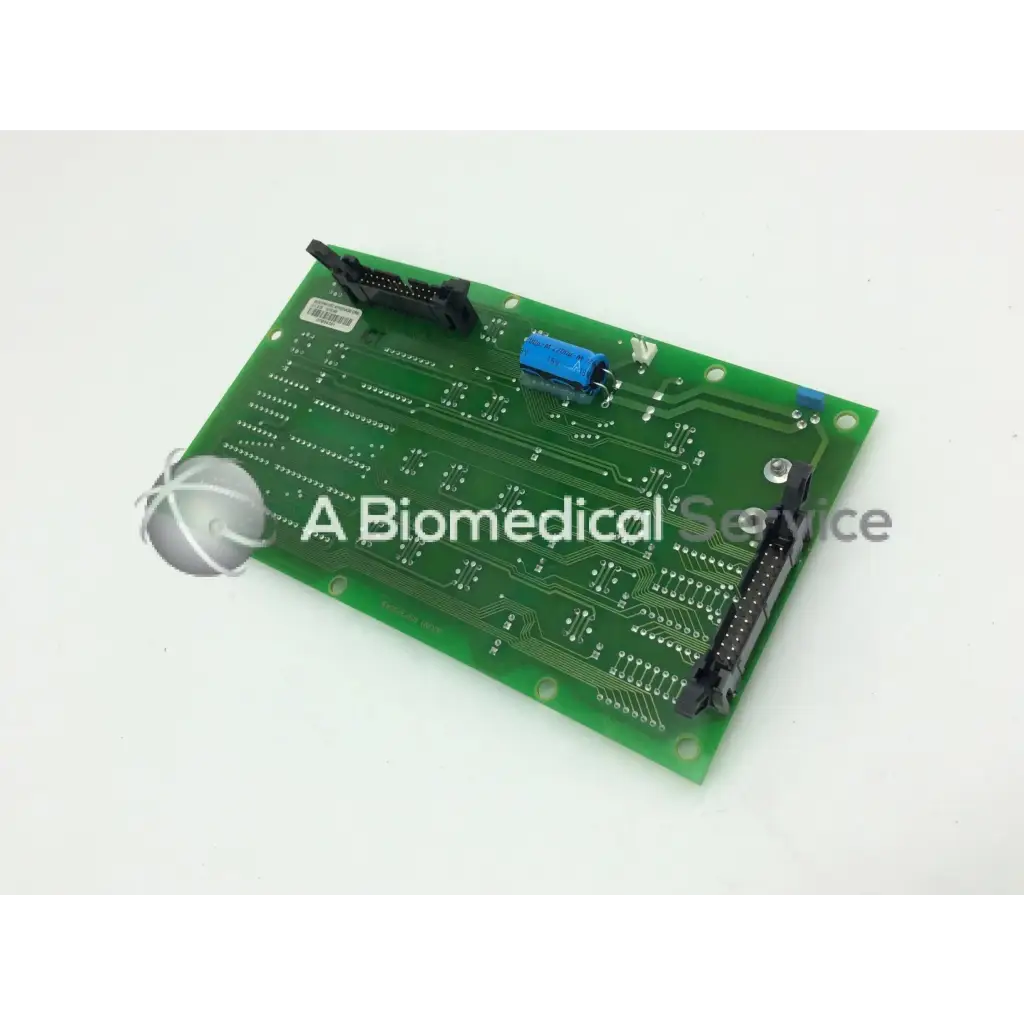 Green rectangular circuit board with black connectors and blue component for jouan 85232554b thermo cl31 centrifuge control board