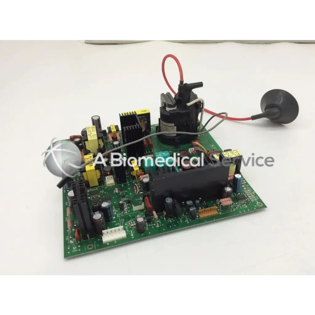 Green printed circuit board with capacitors resistors and black motor assembly in jrc pc-0585c tm-0230a board