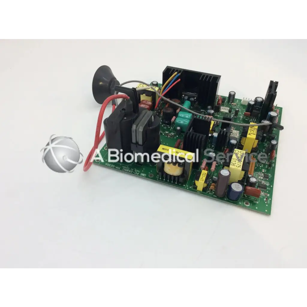 Green printed circuit board of jrc pc-0585c tm-0230a with black yellow and blue electronic components