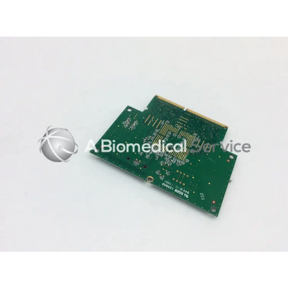 Green rectangular circuit board with gold-plated edge connector and components for saipan crypto pic main board Rev 01