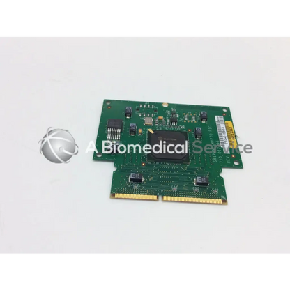 Green circuit board with black integrated circuits and gold contacts labeled satapi-021486 for saipan crypto pic main board