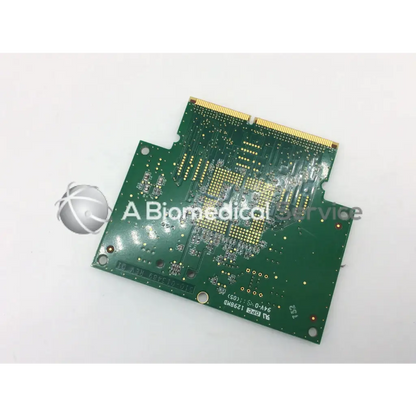 Green printed circuit board with gold contacts and central chip for juniper saipan crypto pic main board revision 01