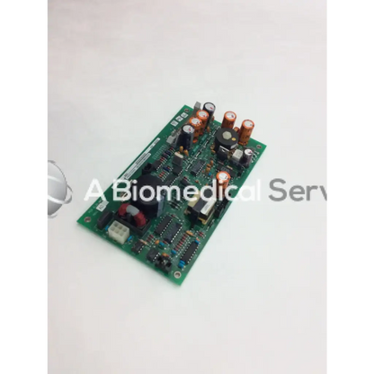 Green rectangular circuit board a125-007 rev with capacitors resistors and integrated circuits used for bbcf1-5 devices