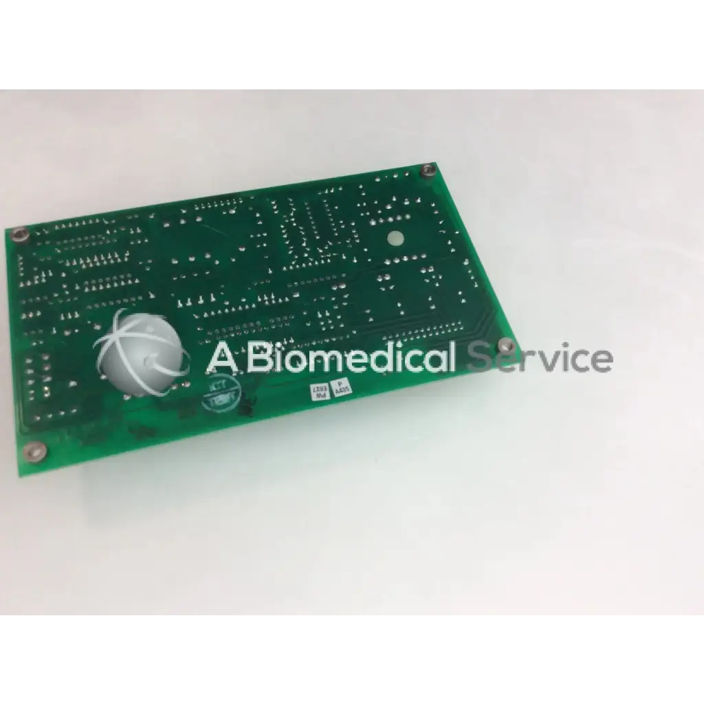 Green rectangular a125-007 circuit board+a125-007 rev with silver solder points and white spherical component bbcf1-5