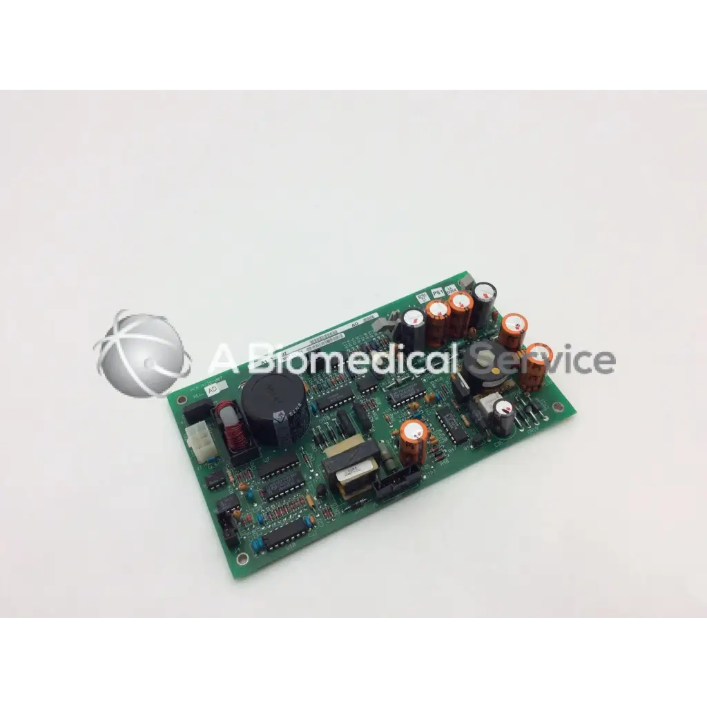 Green printed circuit board a125-007 with capacitors resistors and integrated circuits board+a125-007 rev used board
