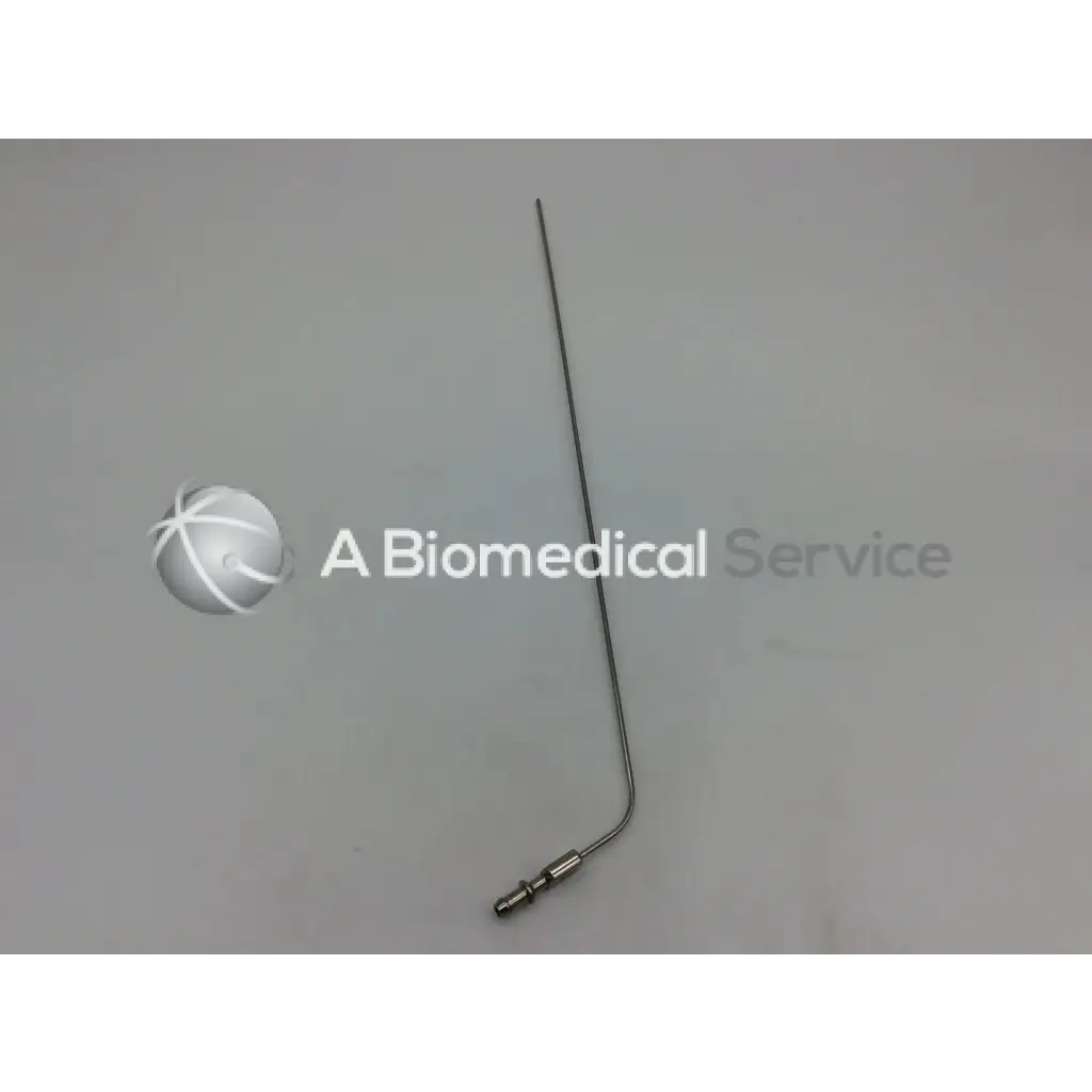 Karl storz 10383 am rigid suction tube slender metallic medical instrument with curved tip and threaded end