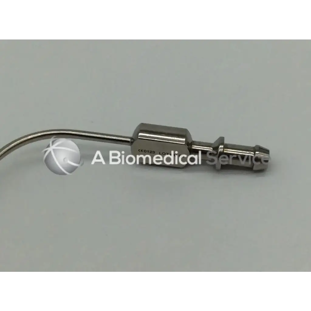 Stainless steel karl storz rigid suction tube with curved tube and rectangular connector for surgical use