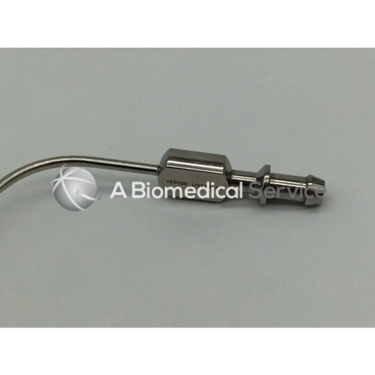 Stainless steel karl storz rigid suction tube with curved tube and rectangular connector for surgical use