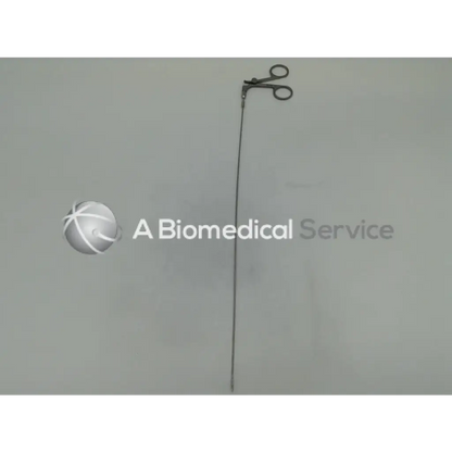 Slender metallic karl storz 27175a flexible forceps with circular handles for foreign body removal in cystoscopy