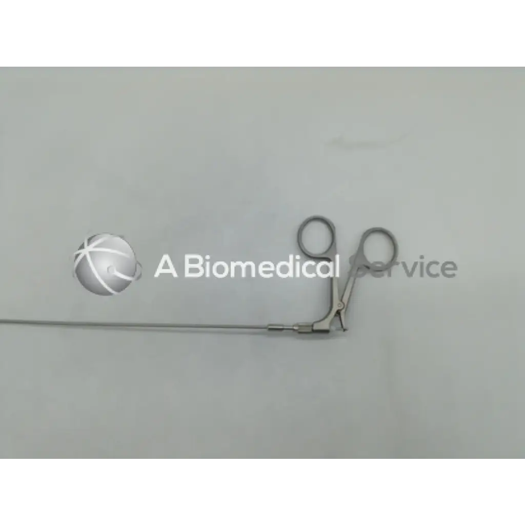 Silver karl storz 27175a flexible foreign body removal forceps with slender shaft and dual circular handles