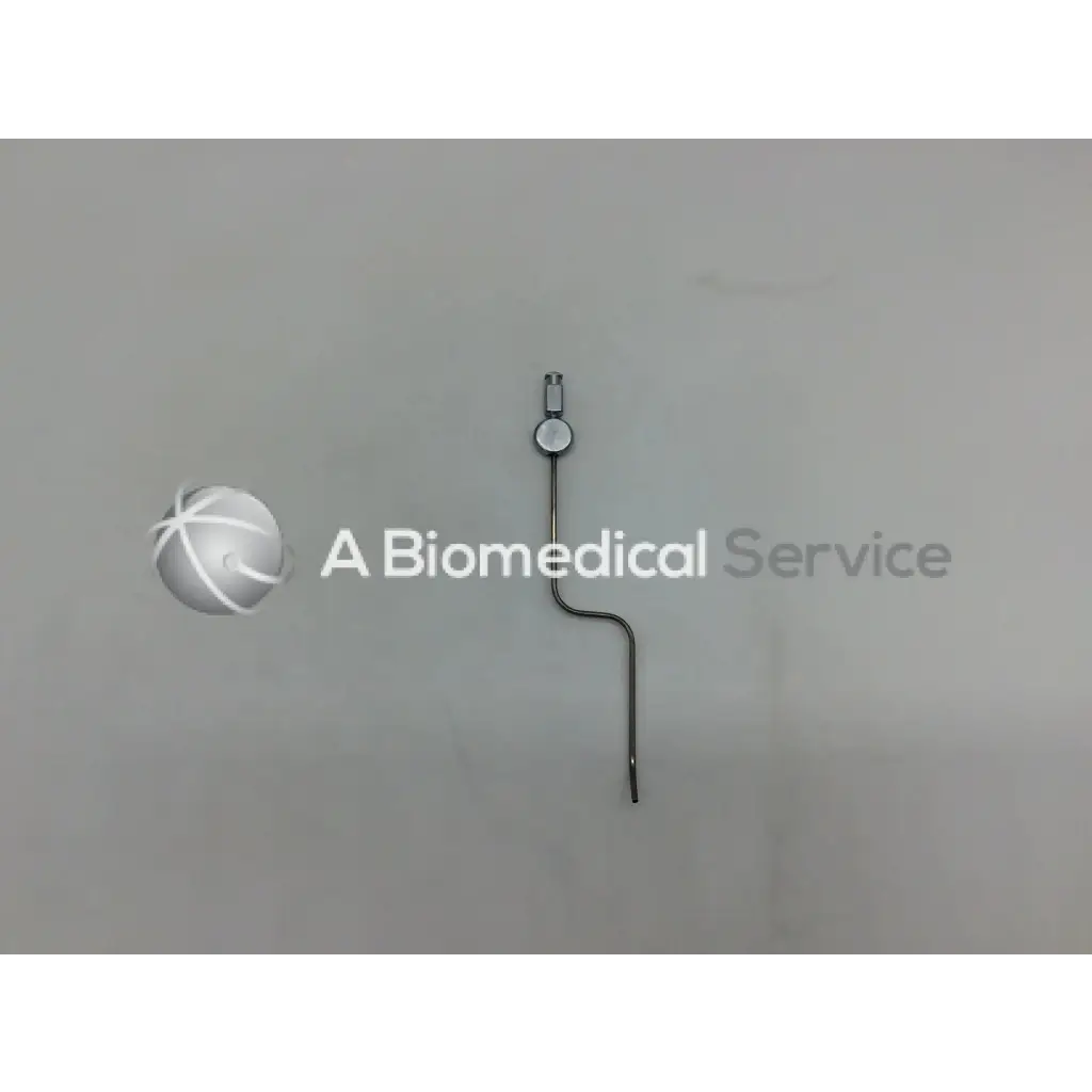 Karl storz 28035 b handpiece instrument metallic curved shaft with circular handle for precise surgical use