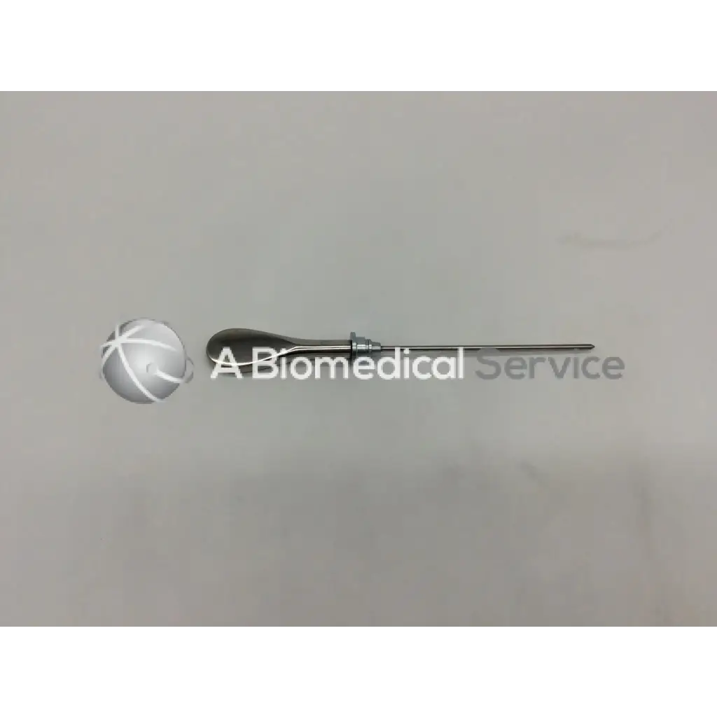 Karl Storz 28147 BV dilator with curved sharf featuring a sleek metallic shaft and black ergonomic handle