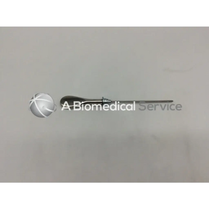 Karl Storz 28147 BV dilator with curved sharf featuring a sleek metallic shaft and black ergonomic handle