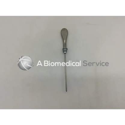 Silver karl storz 28147 bv dillator with curved sharf slender pointed shaft and rounded handle in surgical stainless steel