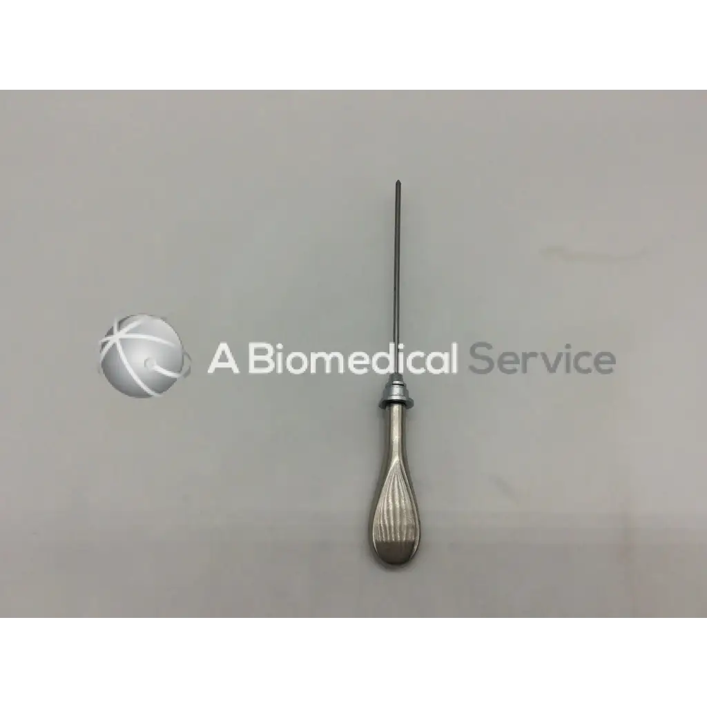 Silver karl storz 28147 bv dillator with curved sharf ac5-332 featuring a slender tip and textured teardrop handle
