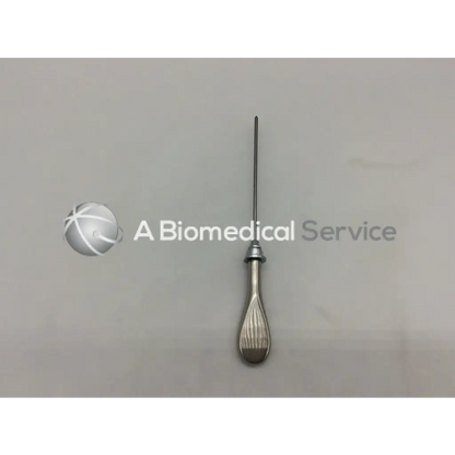 Silver karl storz 28147 bv dillator with curved sharf ac5-332 featuring a slender tip and textured teardrop handle